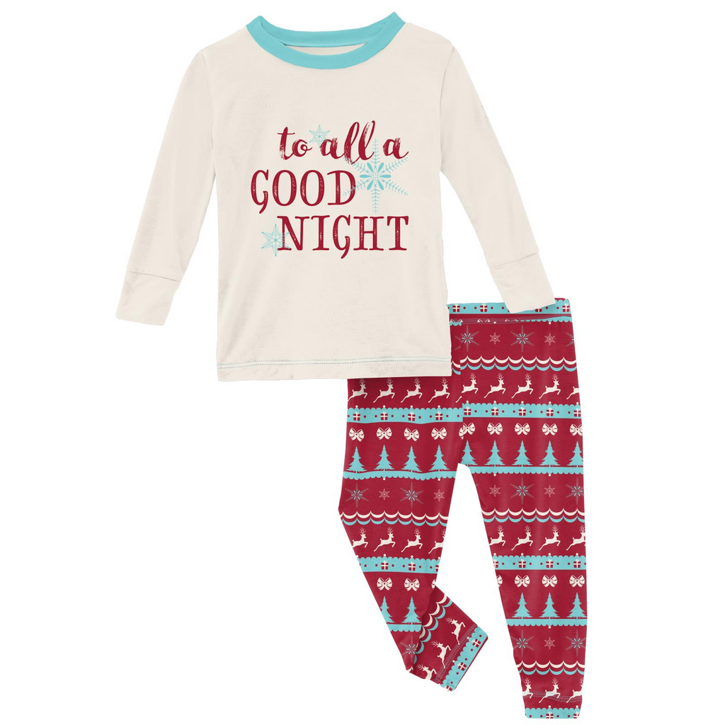 Kickee Pants Pajama Set - To all a Good Night