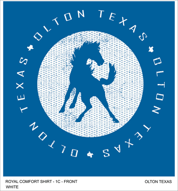 Olton Texas Mustangs Vintage Tee