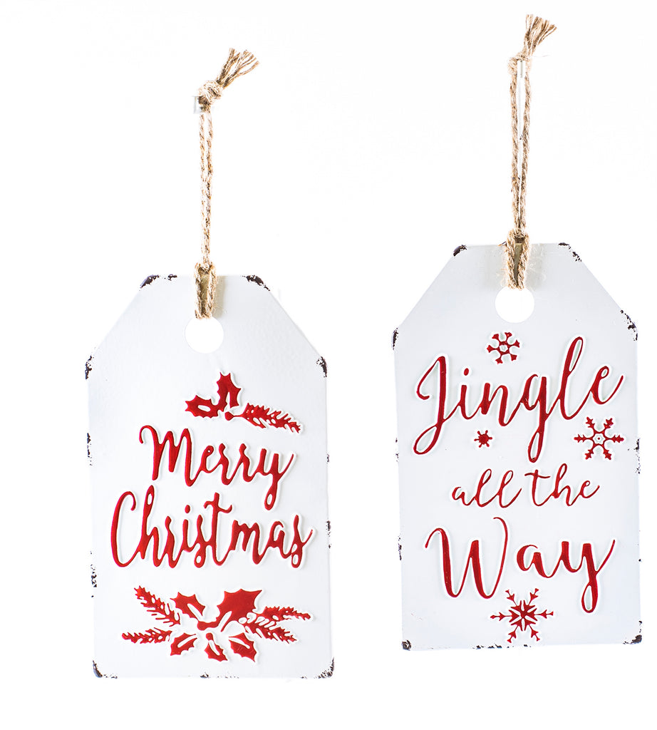 Metal Holiday Tag