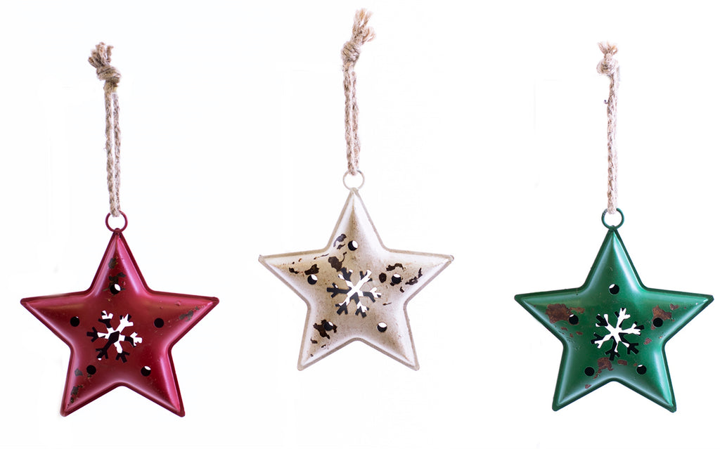 Vintage Metal Star Ornament