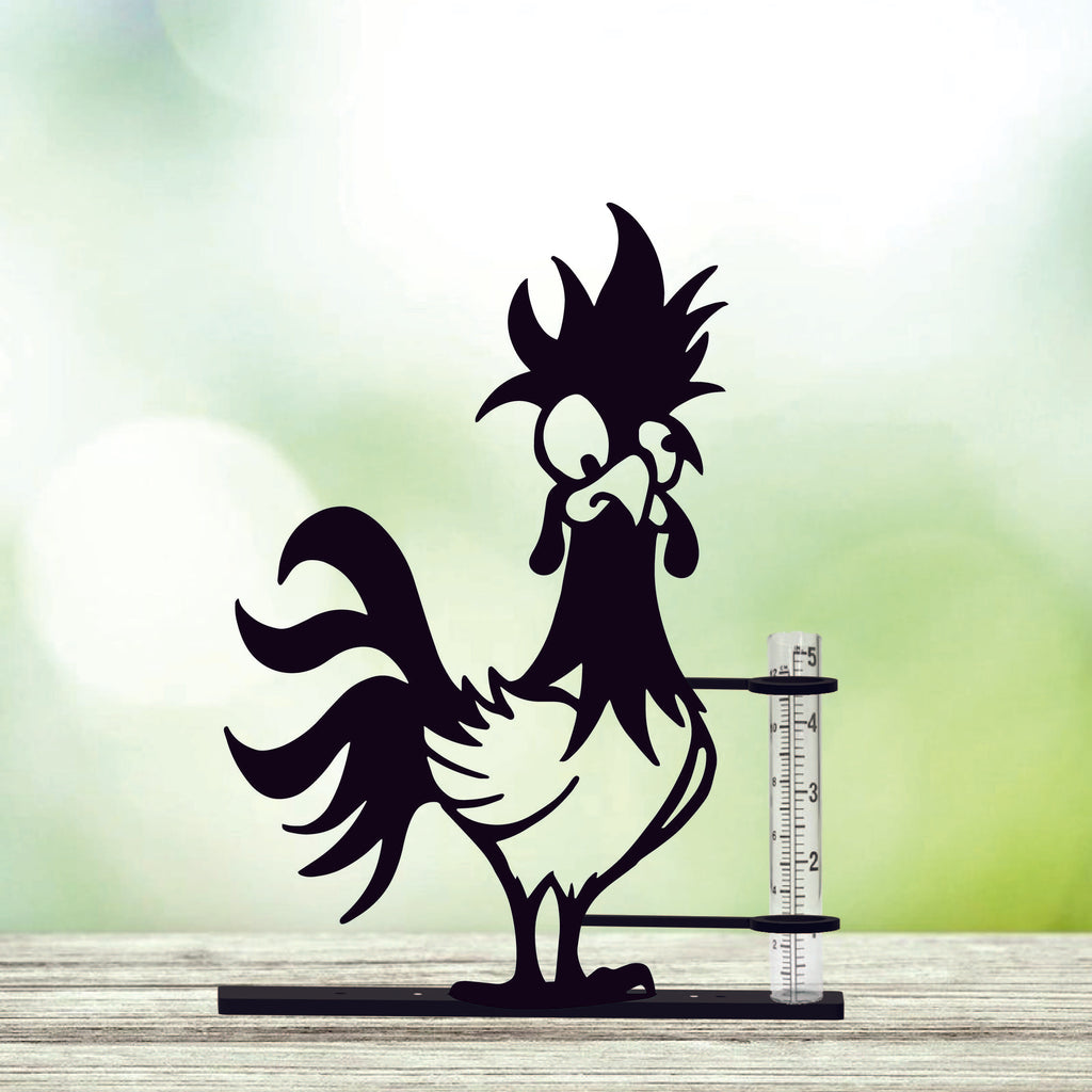 Silly Rooster Rain Gauge