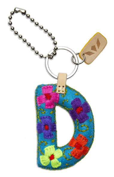 Consuela Felt Alphabet Charms - Turquoise