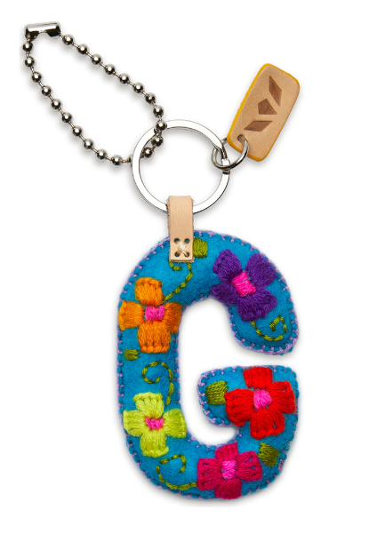 Consuela Felt Alphabet Charms - Turquoise