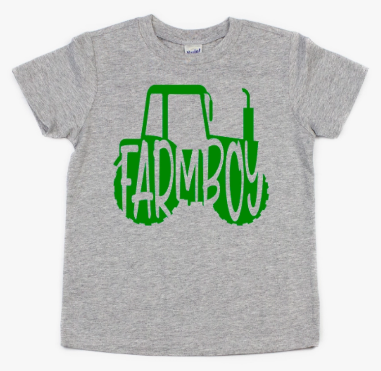 Farm Boy-Kid Graphic Tee