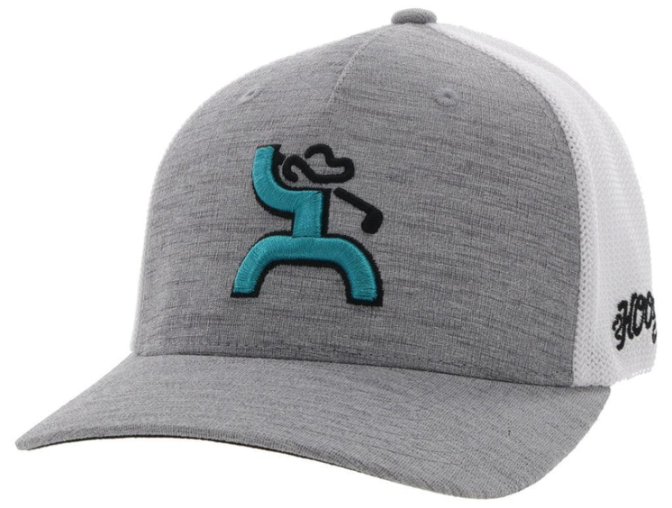 Hooey "GOLF" GREY/WHITE FLEXFIT HAT