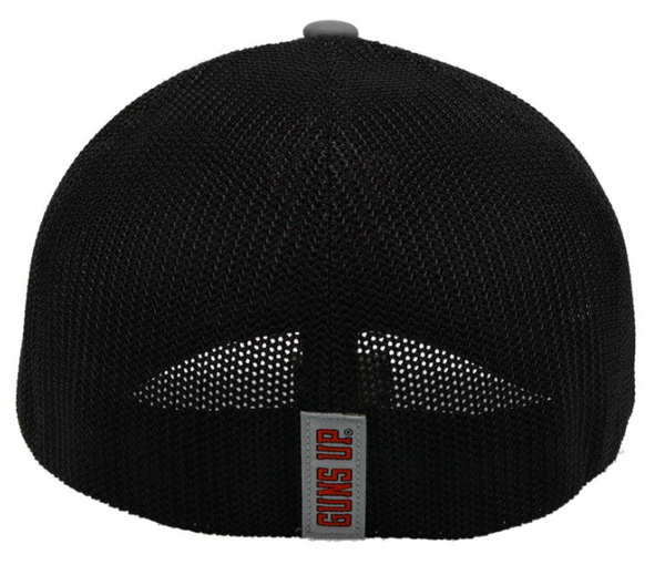 Hooey TEXAS TECH UNIVERSITY FLEXFIT HAT GREY/BLACK W/HOOEY LOGO (RED/BLACK)