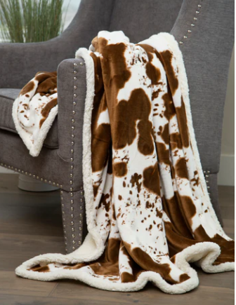 Western Sherpa Throw Blankets - See Styles