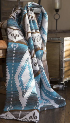 Turquoise Earth Blanket Throw