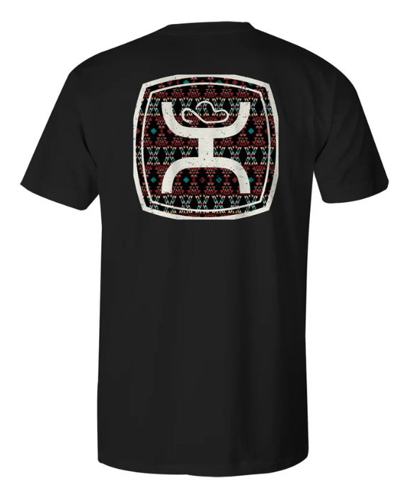 Hooey "ZENITH" BLACK W/MULTI COLOR AZTEC T-SHIRT