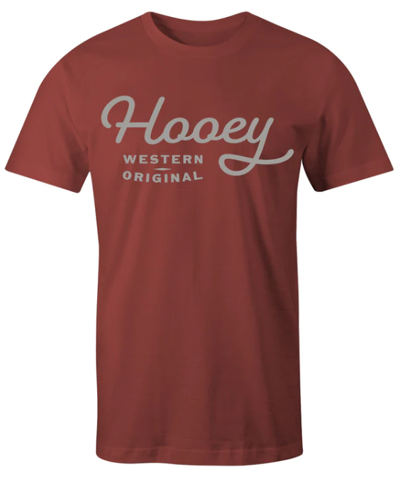 Hooey "OG" CRIMSON W/GREY T-SHIRT