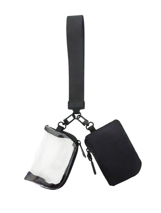 DUAL POUCH WRISTLET KEYCHAIN WALLET