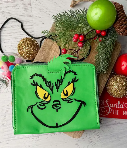 Grinch Zipper Purse
