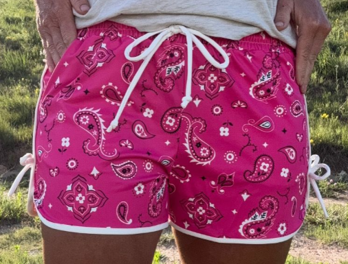Bandana Babe Hot Pink Shorts