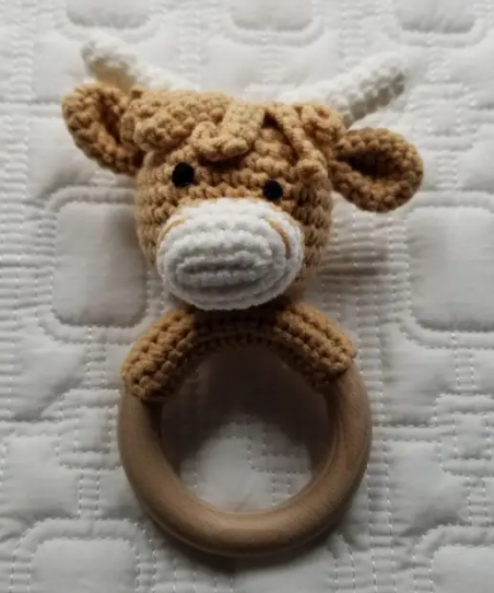 Knitted Hand Crochet Rattle