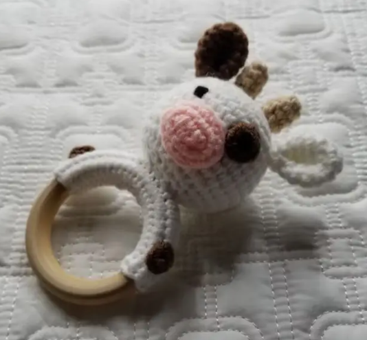 Knitted Hand Crochet Rattle