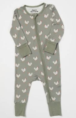 Sage Chickens Banboo Baby Zippy