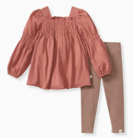 Smocked Toddler Tunic Set
