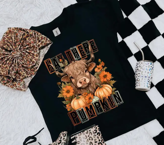 Hey There Pumpkin Highland Cow
