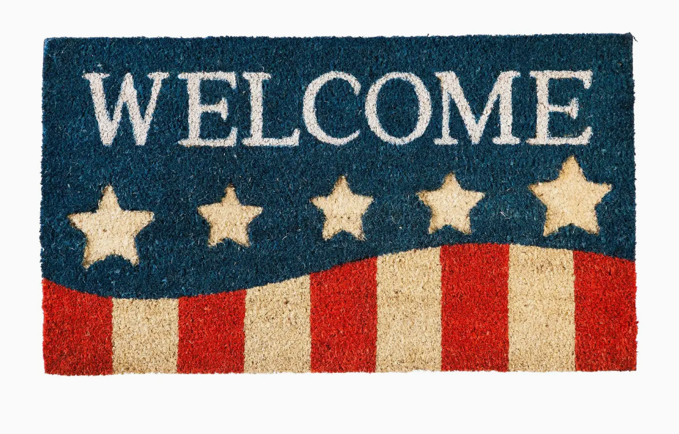 Evergreen Enterprises - Patriotic Stripes Coir Mat