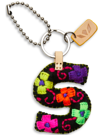 Consuela Felt Alphabet Charms - Black