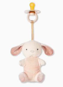 Bitzy Pal Natural Rubber Pacifier & Stuffed Animal