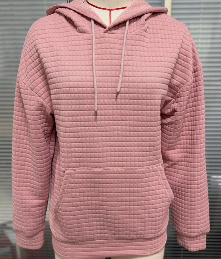 Autum Textured Hooded Sweatshirt