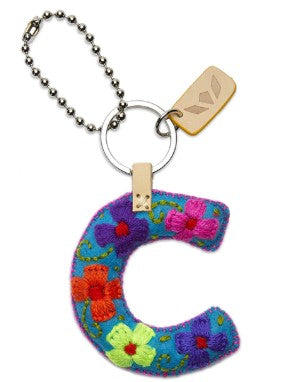 Consuela Felt Alphabet Charms - Turquoise