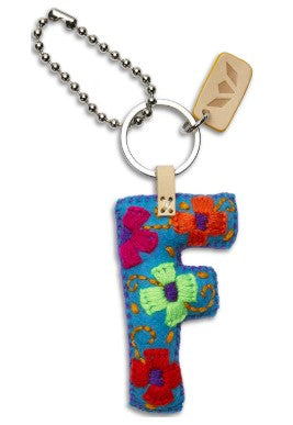 Consuela Felt Alphabet Charms - Turquoise