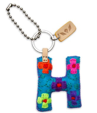 Consuela Felt Alphabet Charms - Turquoise