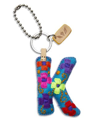 Consuela Felt Alphabet Charms - Turquoise