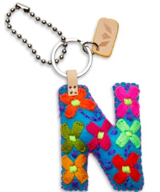 Consuela Felt Alphabet Charms - Turquoise
