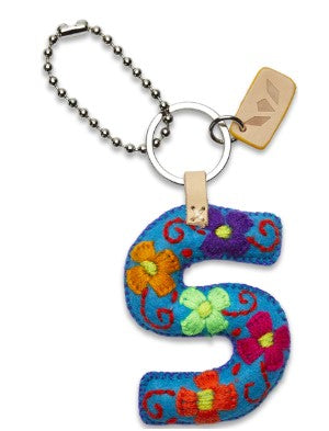 Consuela Felt Alphabet Charms - Turquoise