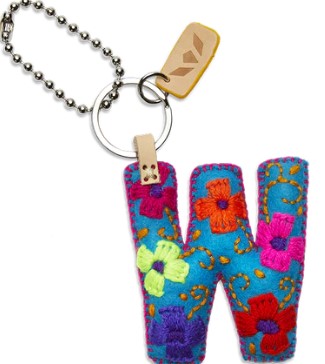 Consuela Felt Alphabet Charms - Turquoise