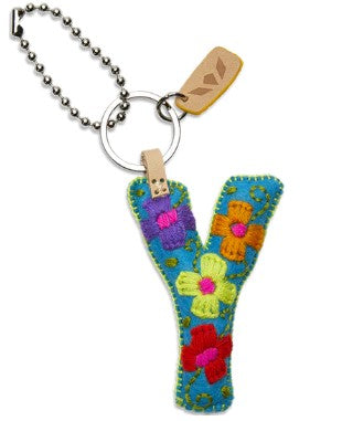 Consuela Felt Alphabet Charms - Turquoise