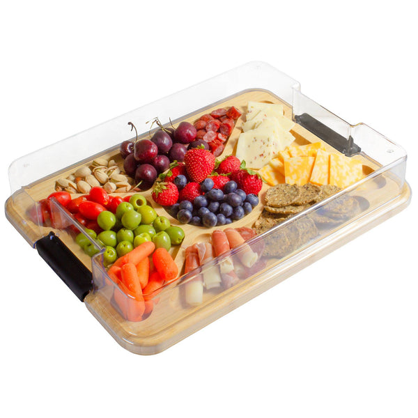 Totally Bamboo - Flip, Serve & Store™ Charcuterie Board with Locking Lid