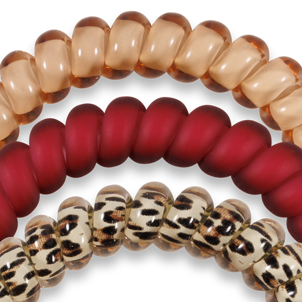 TELETIES - Spiral Hair Coils | Small | Wild Side Hair Ties