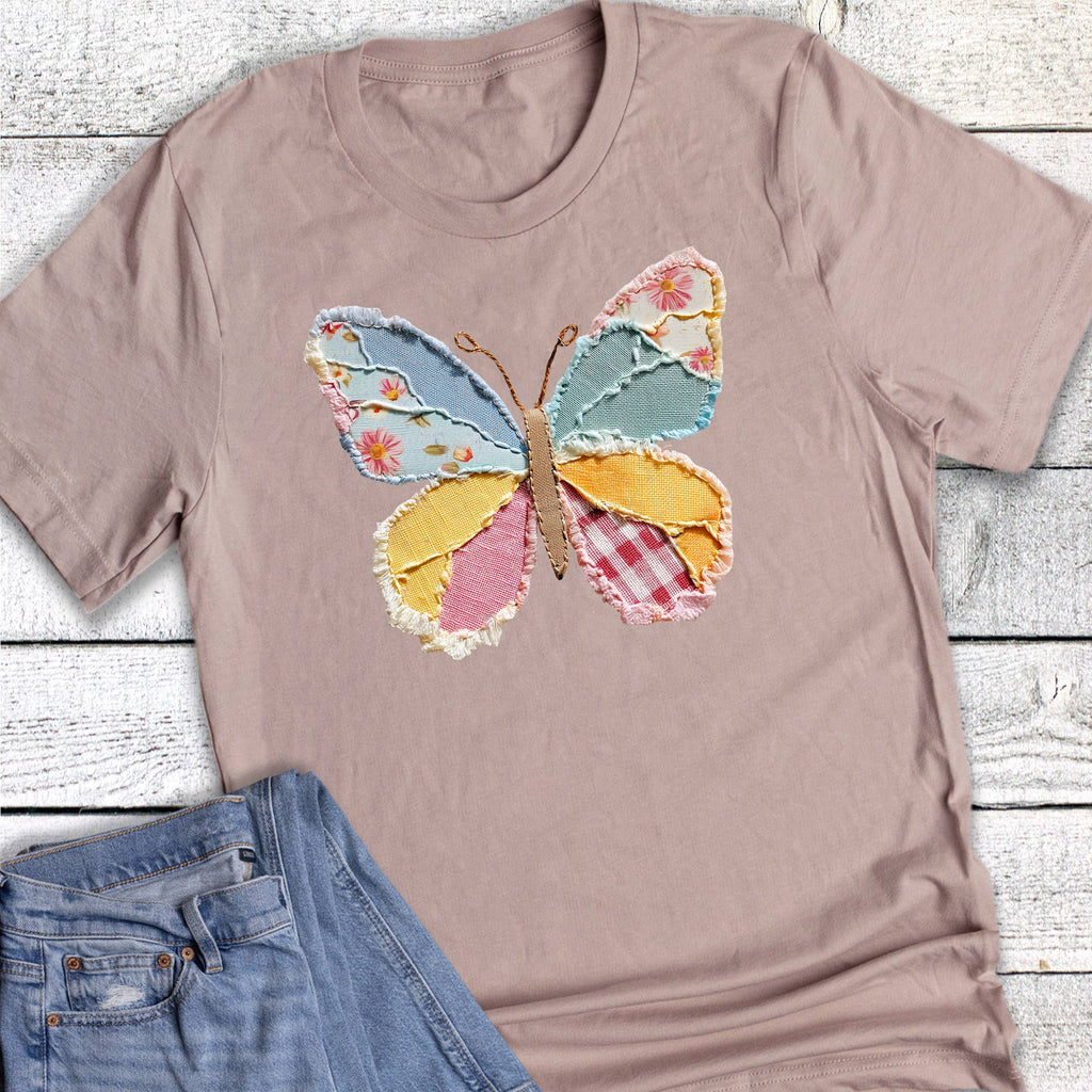 Retro Boho Spring Butterfly Graphic Tee