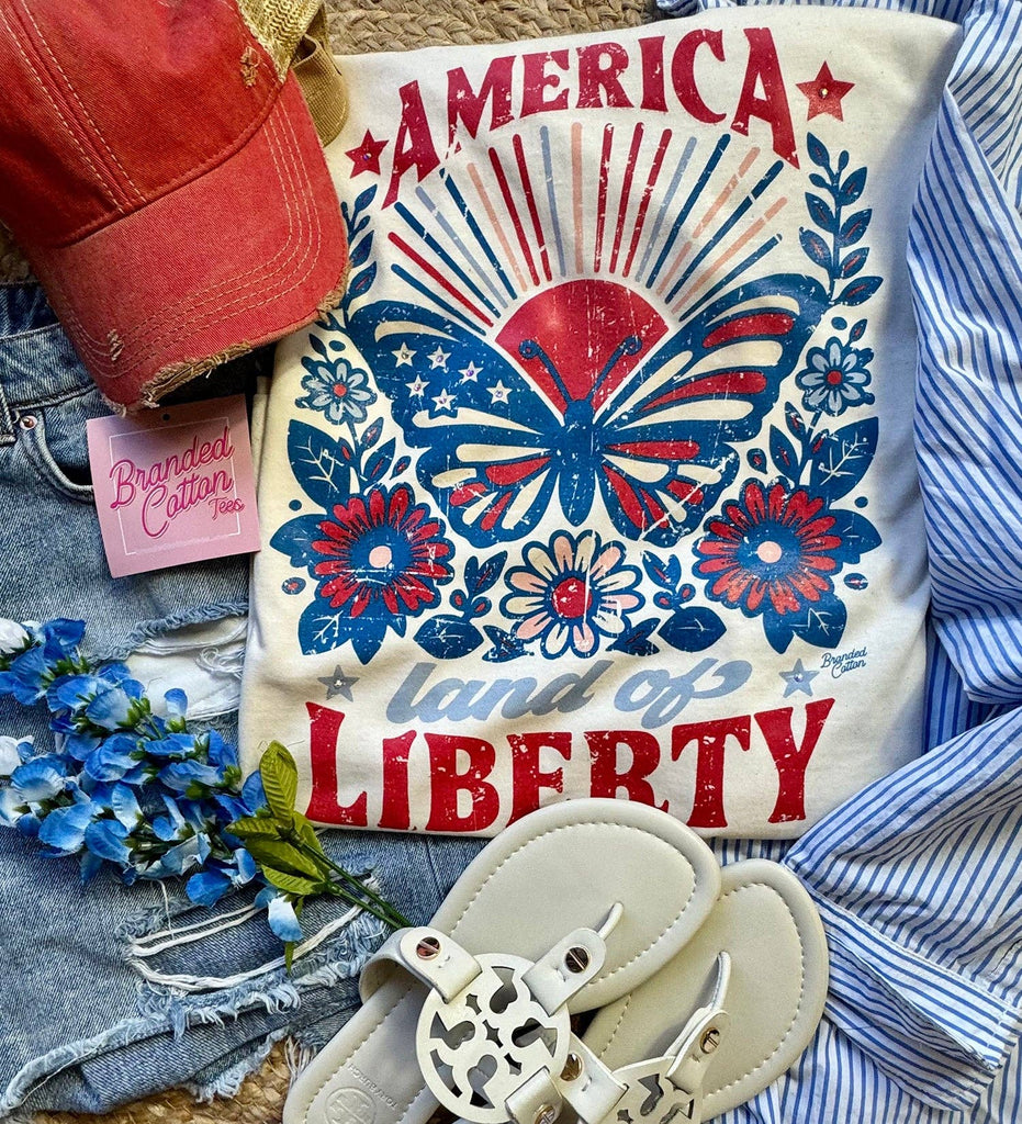America Butterfly Tee