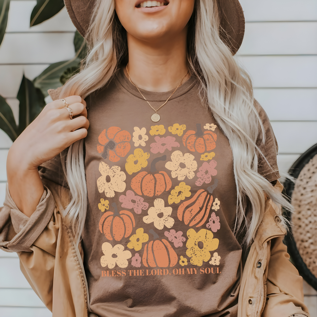 Bless The Lord Oh My Soul Comfort Colors Pumpkin T Shirt