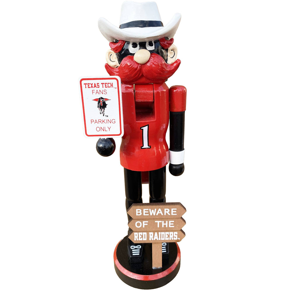 12" Texas Tech Beware of the Red Raiders Nutcracker