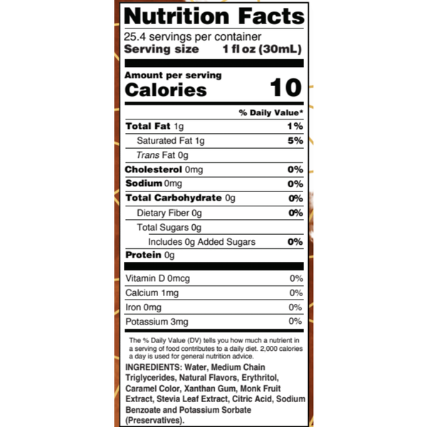 Sugar Free Keto Mocha Syrup with MCT