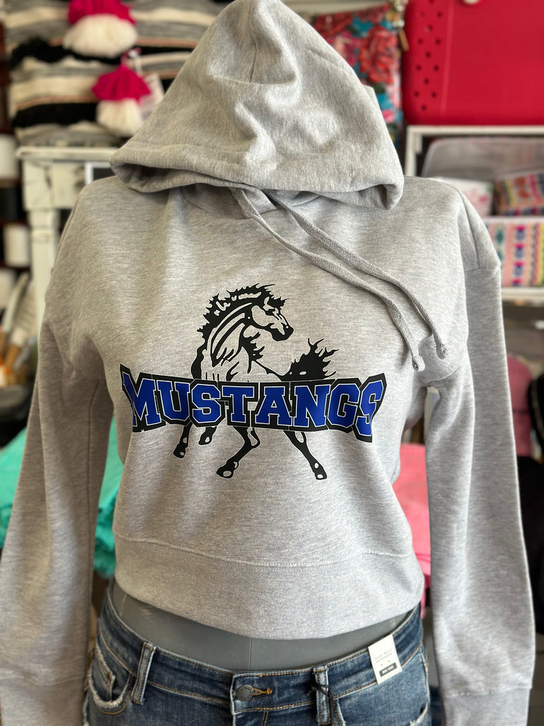 Mustangs Crop Hoodie