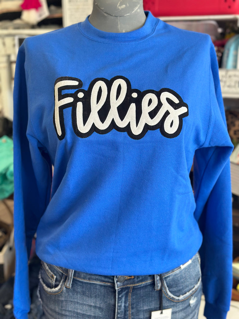 Fillies Glitter Embroidered Sweatshirt