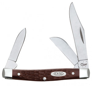 Case Brown Synthetic Medium Stockman Sloped Bolster No. 00106 - Matarow