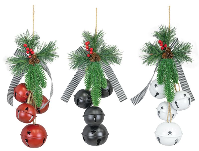 Pine & Ribbon Sleigh Bells
