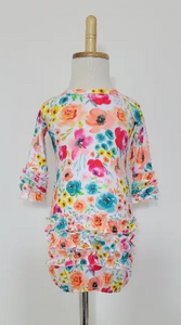 Watercolor Spring Baby Gown