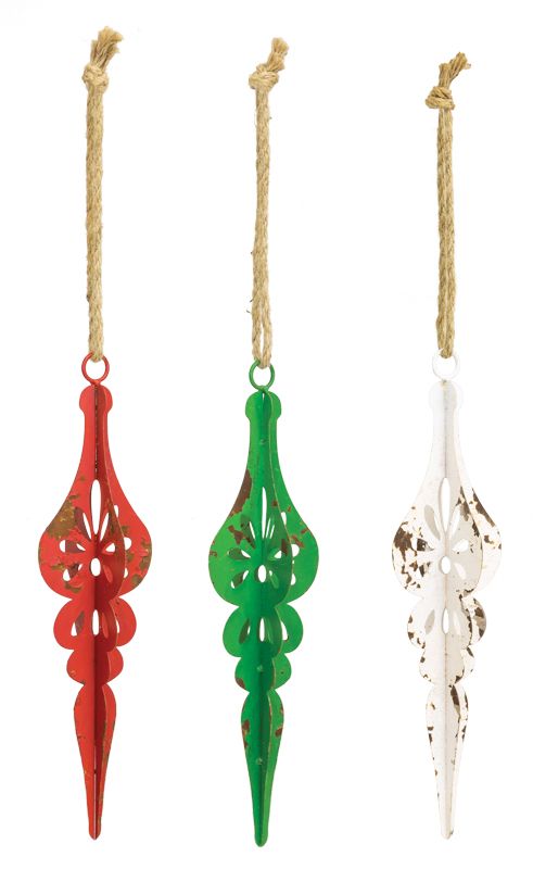 CHRISTMAS ICICLE HANGER 3 ASST.