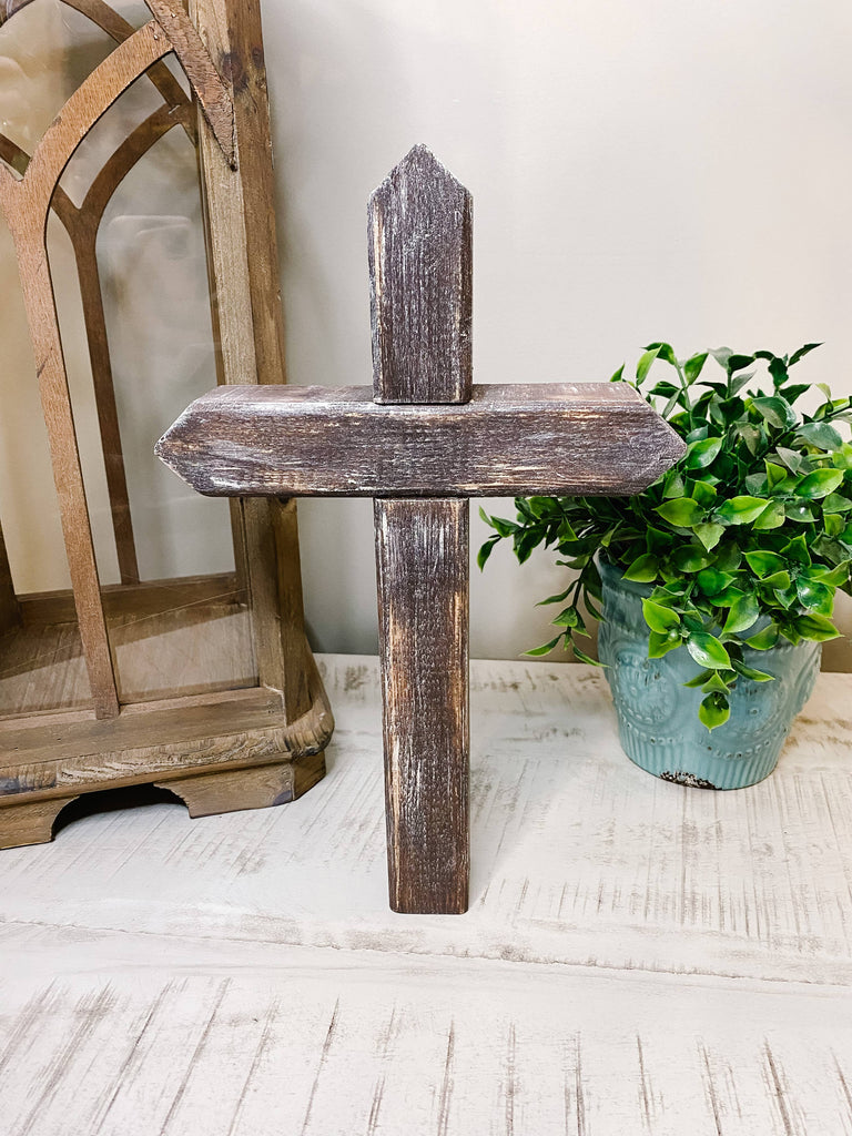 Standing Distressed Cross