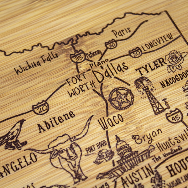Slice of Life Texas Serving and Cutting Board - Matarow