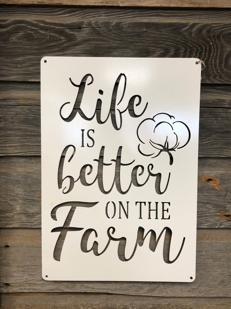 Life Is Better on the Farm Wall Art - Matarow